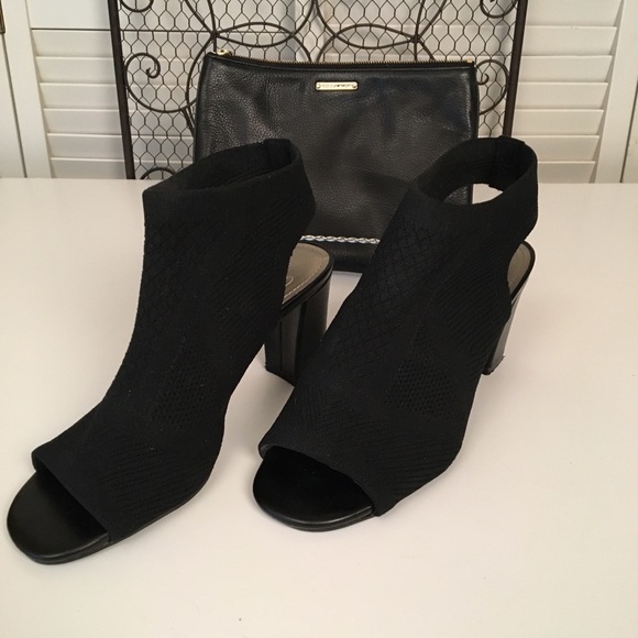 Impo Shoes - Impo Velan stretch knit heeled high top sandal.